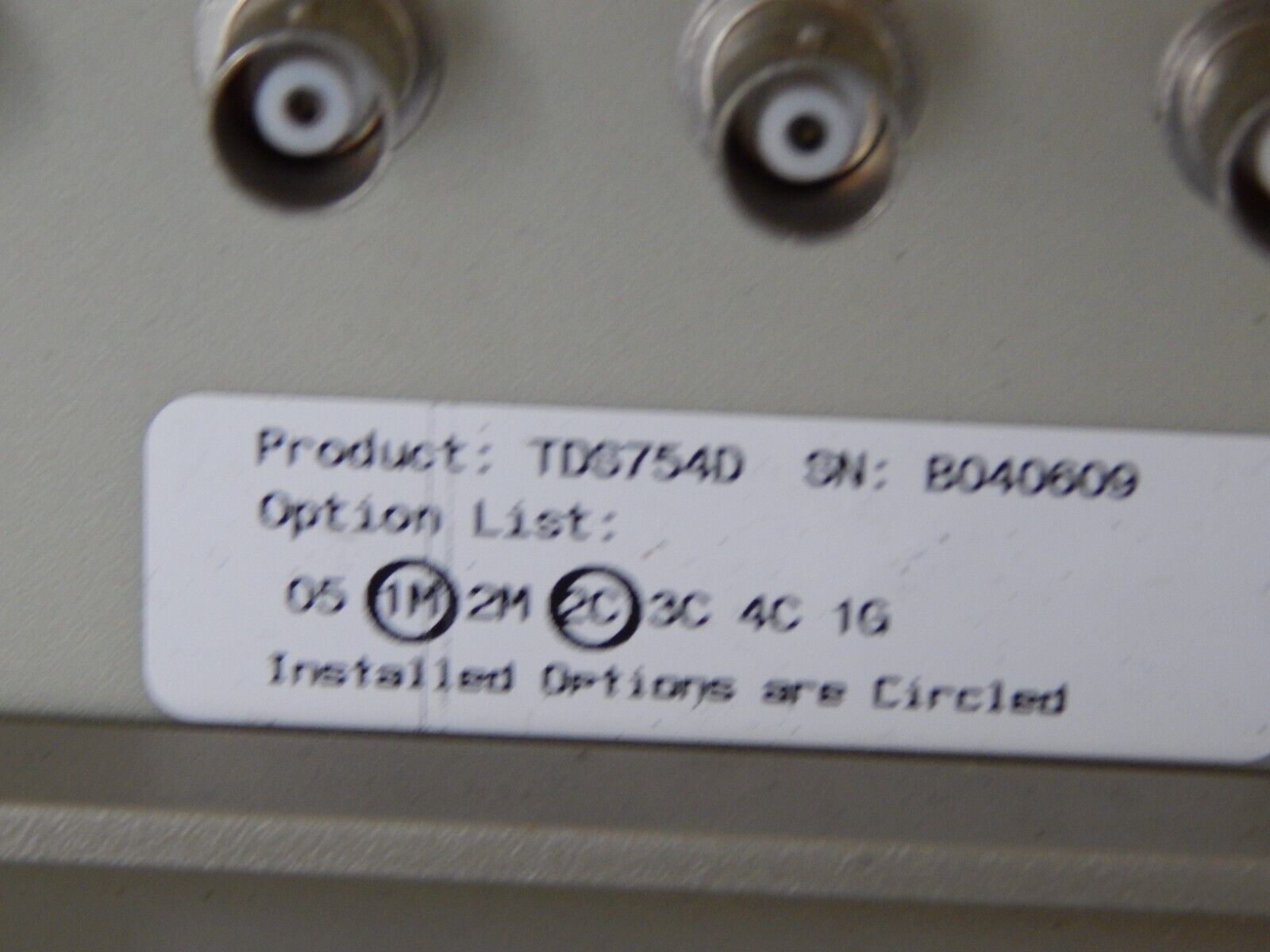 TDS 754D 500Mhz 2GS/s DPO opt's 1M,2F,2C TDS 754D 500Mhz 2GS/s DPO opt's 1M,2F,2C
